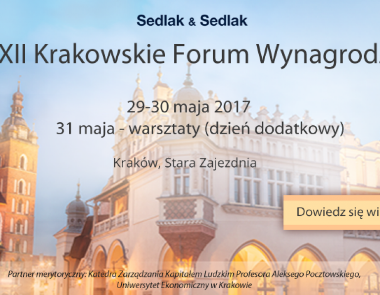 Krakowskie Forum Wynagrodzeń w formie wykładów i warsztatów
