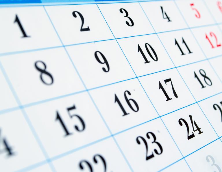 Kalendarz dni wolnych oraz wymiar czasu pracy w 2023 r.